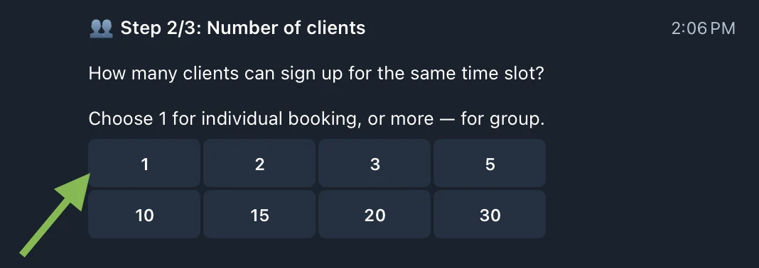 Setup max clients