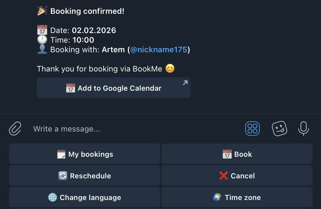 Confirmation