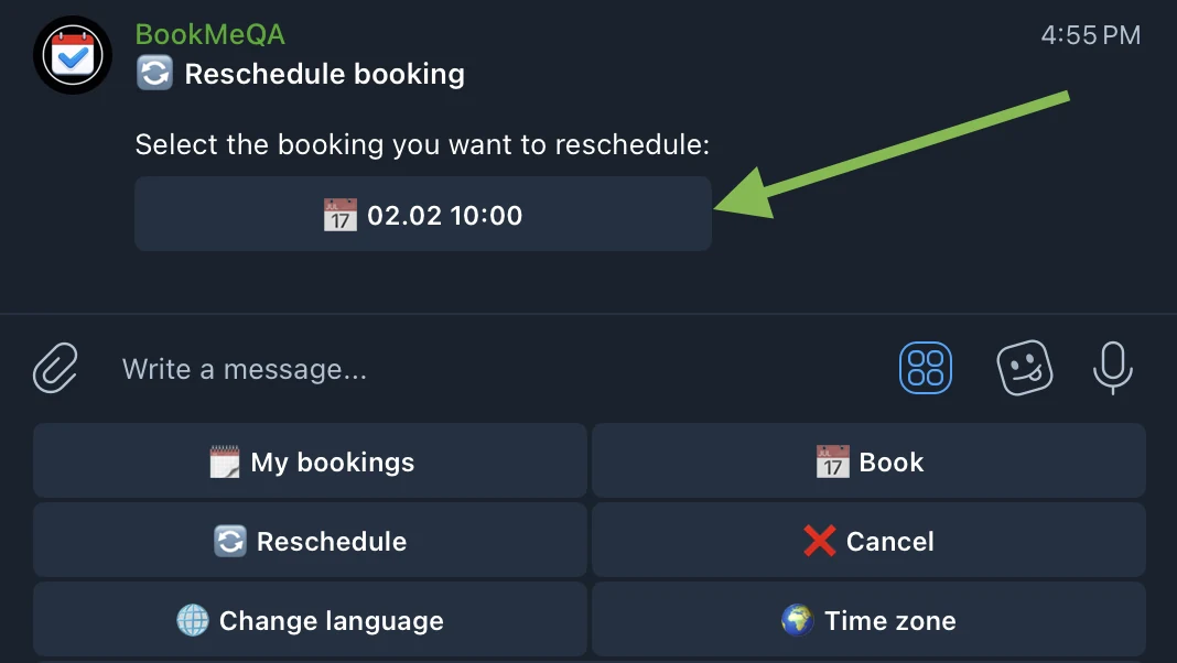 Reschedule
